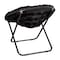 Flash Furniture BlackBlack Faux Fur Folding Saucer Chair FV-FMC-025-BK-BK-GG - alternate 10